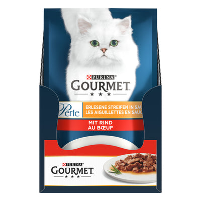 Gourmet Perle Izgara Sığır Etli Yaş Kedi Maması 85gr