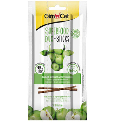 Gimcat Sp Duo Stick Sığır Elma Kedi Ödül Çubuğu 3'lü 15gr