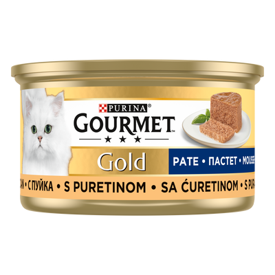 Gourmet Gold Kıyılmış Hindi Etli 85gr Yaş Kedi Konservesi