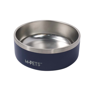 M-Pets Eskimo Çift Cidarlı Mama Kabı 1.25L Blue
