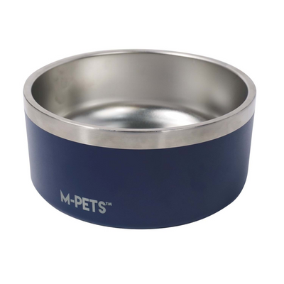 M-Pets Eskimo Çift Cidarlı Mama Kabı 2L Blue