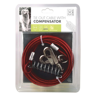 M-PETS Compensator Bahçe Bağlama Halatı 5Mt/Red