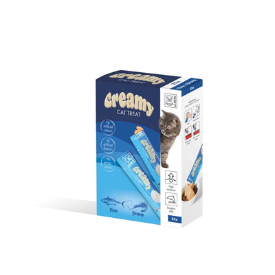 M-Pets Creamy Ton Balıklı Karidesli Kedi Ödülü 25x12gr