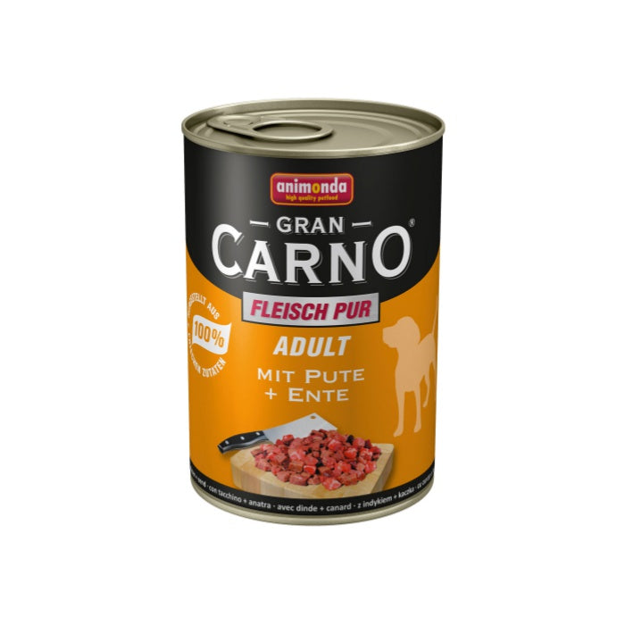 Gran Carno Sığır Etli-Ördek Yürekli Köpek Yaş Mama 400g