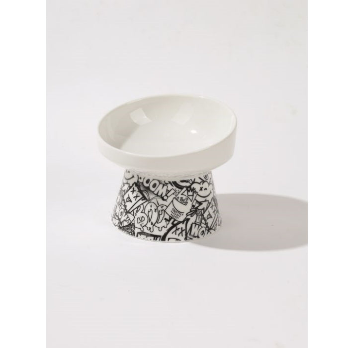 M-Pets Urban Style Tiltd Seramik Mama Kabi 150ml Black/Whi̇te