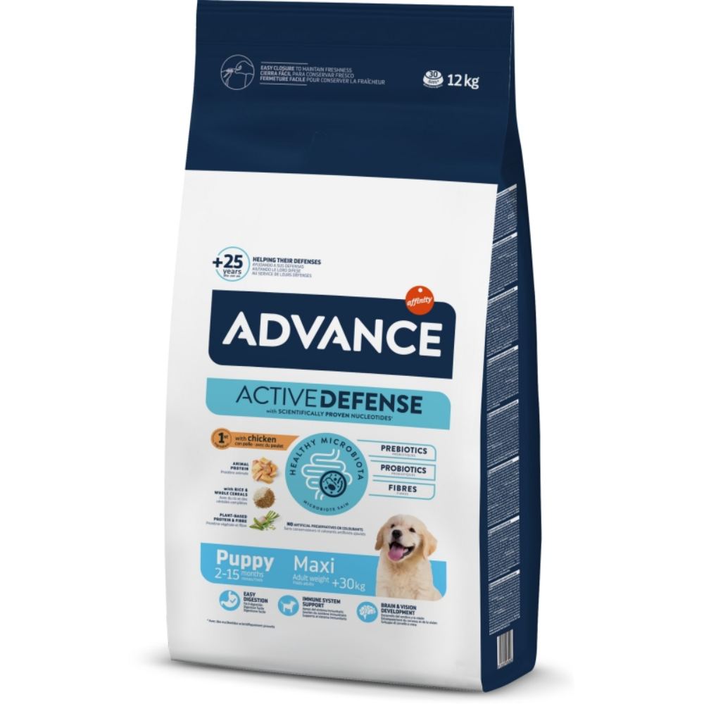 Advance Puppy Protect Maxi Tavuklu 12 Kg Yavru Kuru Köpek Maması