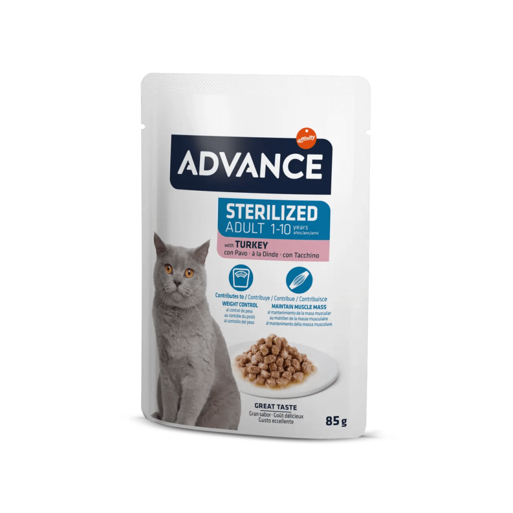 Advance Cat Sterılızed Turkey Wet Pouch 85gr