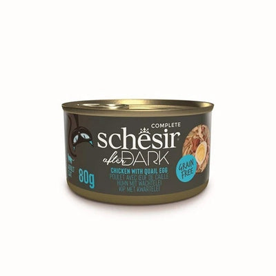 Schesir After Dark Tavuk ile Bıldırcın Yumurtası Paté Yetişkin Kedi Konservesi 80g