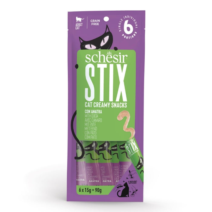 Schesir Stix Ördekli Krem Ödül Maması 6x15g