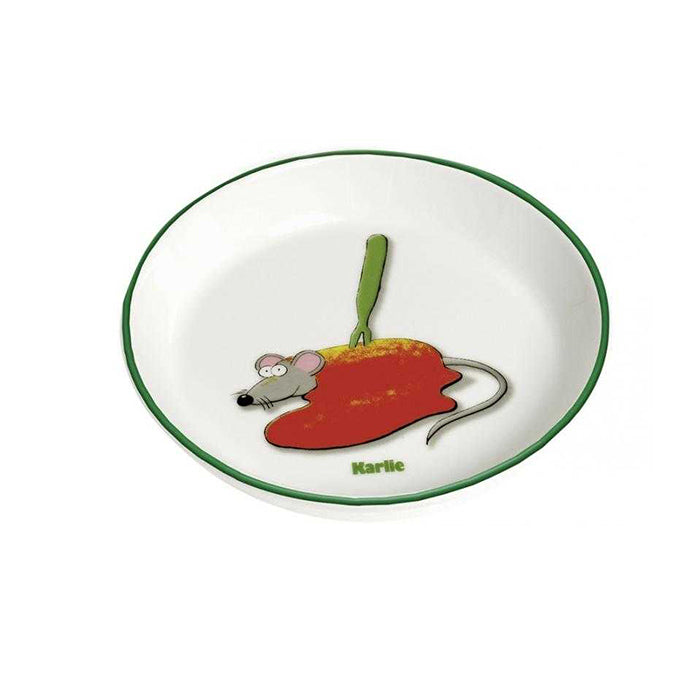 Seramik Kedi Kabı Fare Desenli