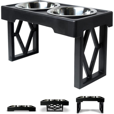 PetZone OurPets Barking Bistro Ayarlanabilir Yükseklikli 2 x 1.75 lt Mama ve Su Kabı