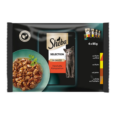 Sheba Etli Çeşitler 4'lü Paket Pouch (4*85G)