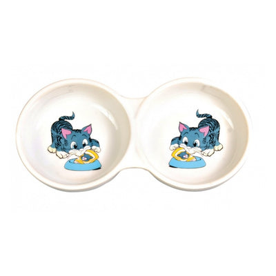 Trixie Kedi Mama Su Kabı, Porselen 2X0,15Lt