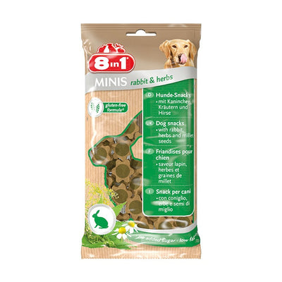 8IN1 Minis Tavşan Etli-Sebzeli Köpek Ödül Maması 100Gr