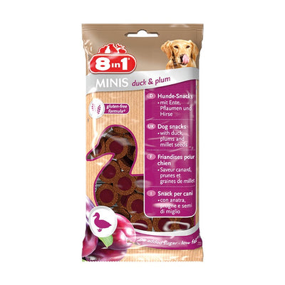 8IN1 Minis Ördek Etli-Erikli Köpek Ödül Maması 100Gr