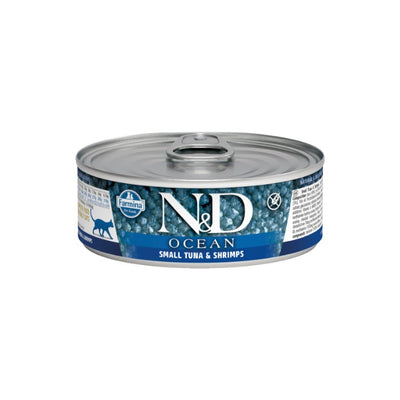 N&D Ocean Tahılsız Ton Balığı&Karides 70gr Yaş Kedi Konservesi