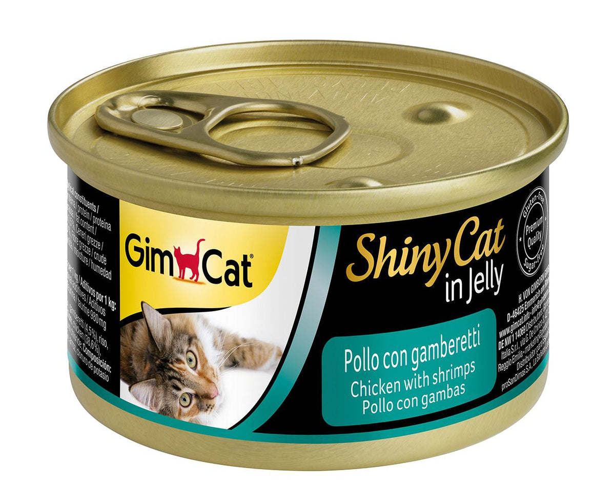 Shinycat Jelly (Jöle içinde) Chicken with Shrimps (Karidesli Tavuk) Konserve Kedi Maması 70 gr