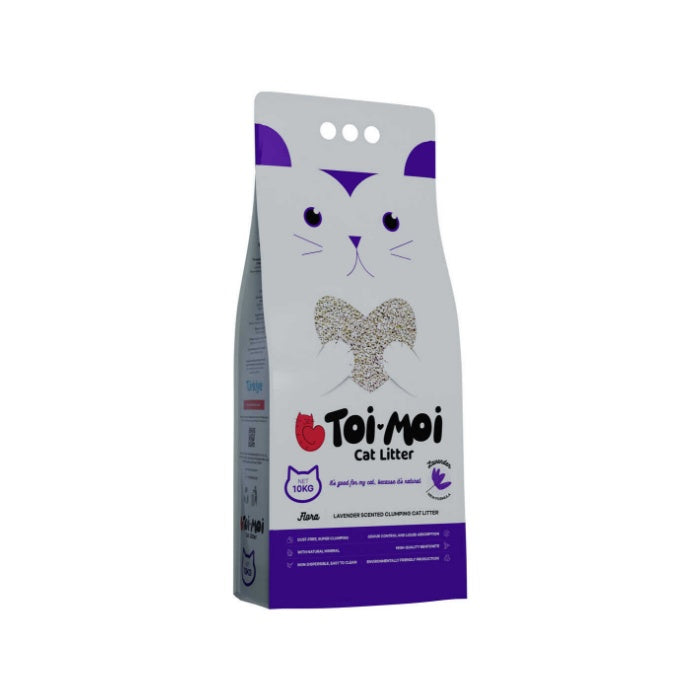 Toi Moi Flora Cream Lavanta 10 Kg Topaklanan Kedi Kumu