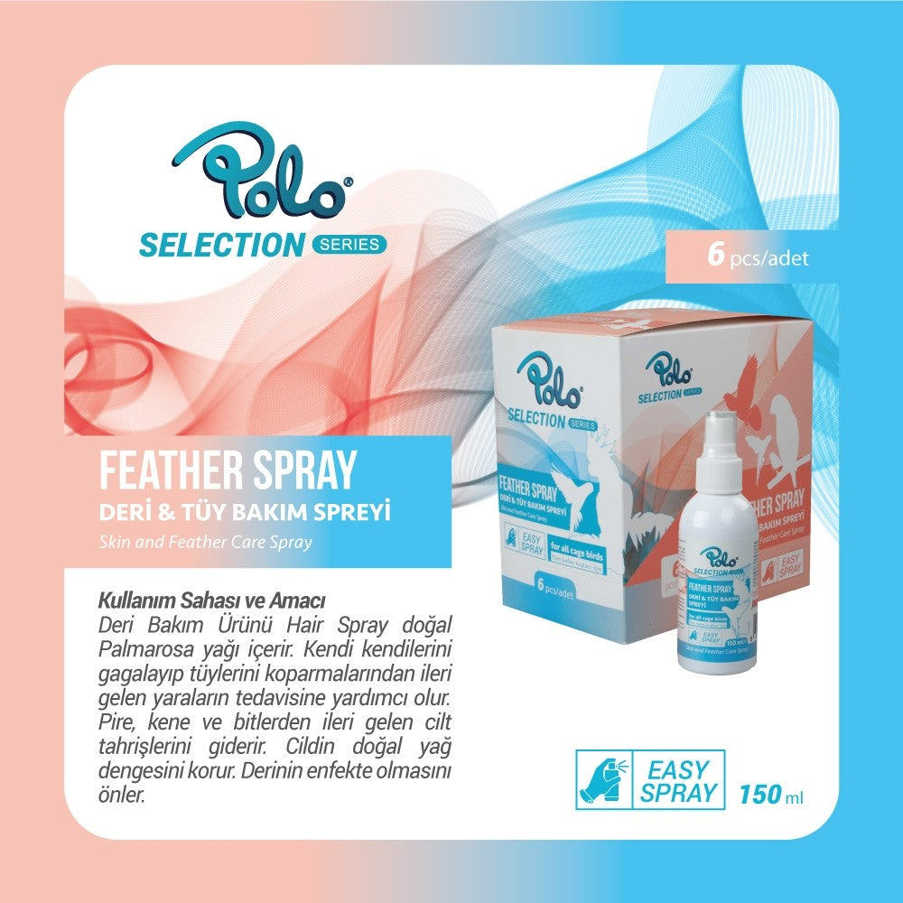 Polo Feather Spray 150ml (Deri & Tüy Bakım Spreyi)