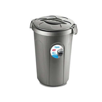 Stefanplast Tom Yuvarlak Mama Kutusu 46 Litre Gri