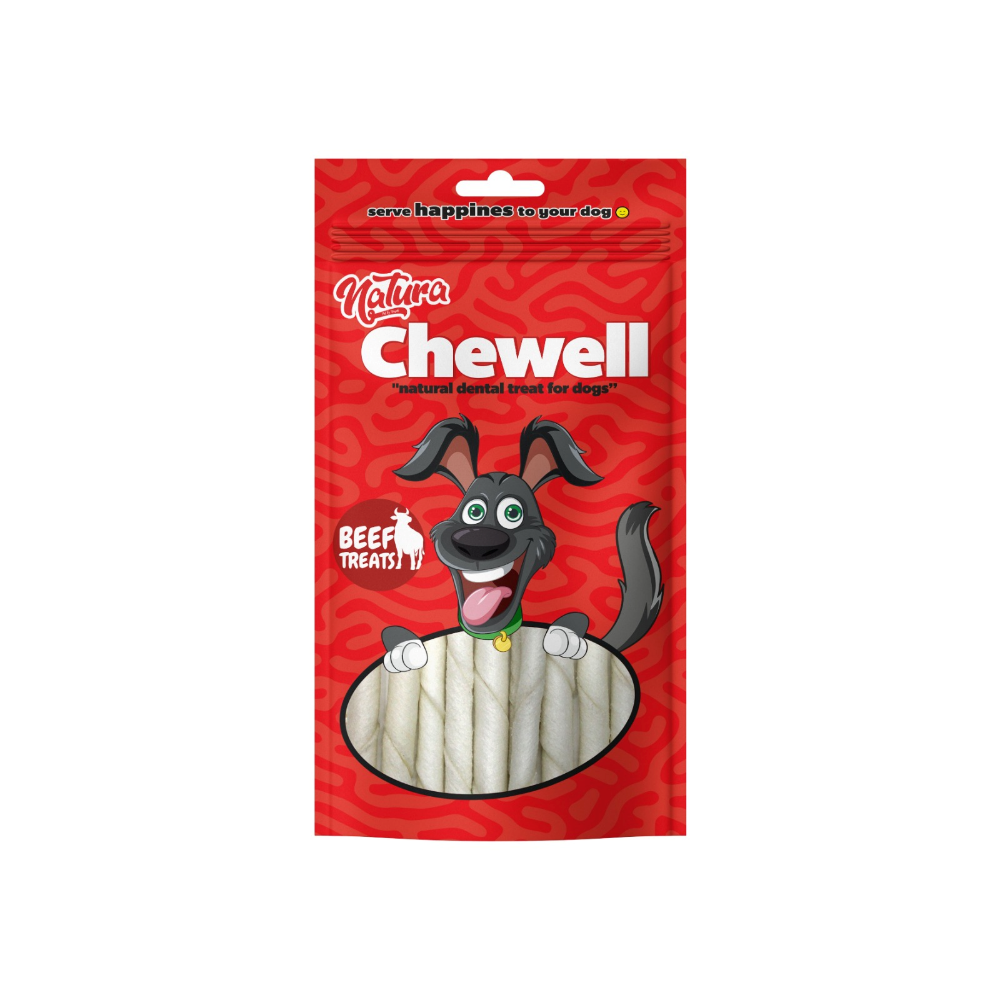 Eco Natura Pet Healty Dental Chews Beyaz Burgu Kemik 13cm 25li 150gr