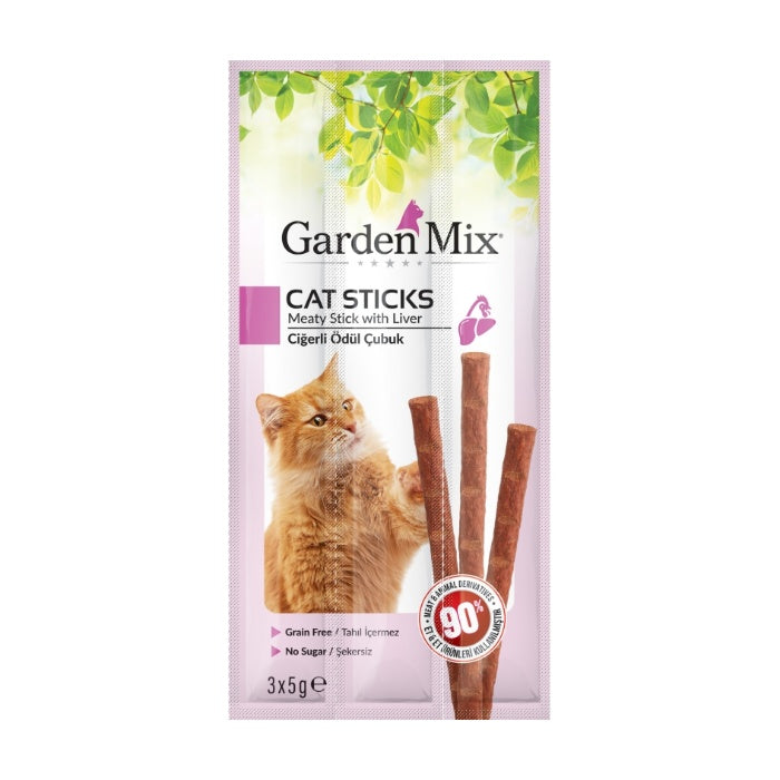 Garden Mix Ciğerli Kedi Stick Ödül 3*5g