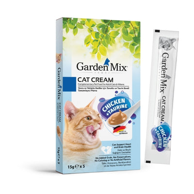 Garden Mix Tavuk+Taurin Kedi Kremas 15gr*5