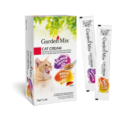 Garden Mix Somon+Ördek Kedi Kreması XXL 15gr*24