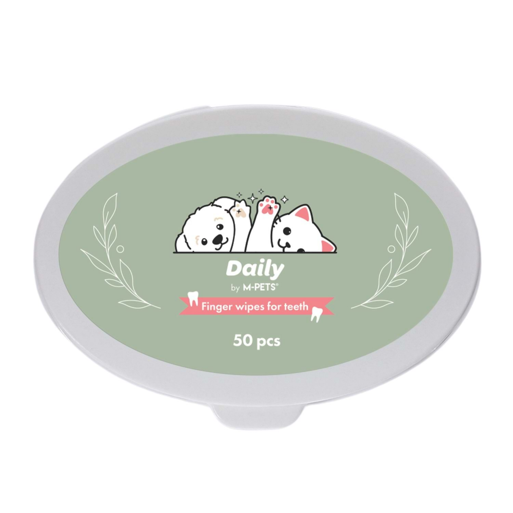 M-Pets Daily Kedi Ve Köpek Diş Temizliği İçin Parmak Pedi 50Li