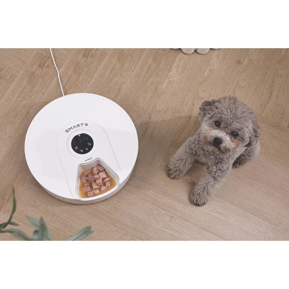 M-PETS Smarto M900 Soğutuculu Otomatik Mama Kabı 6 Bölmeli
