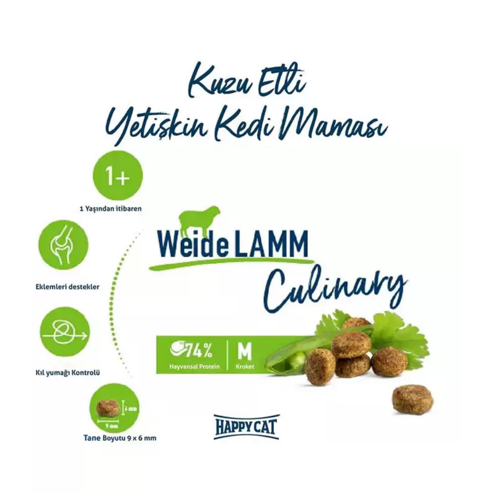 Happy Cat Culinary Weide Lamm 10 Kg Kedi Maması