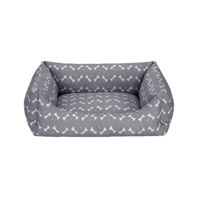 Pet Comfort Uniform Bone Gri-Beyaz Kedi ve Köpek Yatağı S 50x60cm