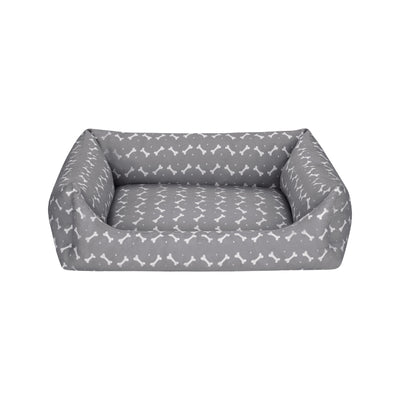Pet Comfort Uniform Bone Gri-Beyaz Köpek Yatağı M 60x70cm