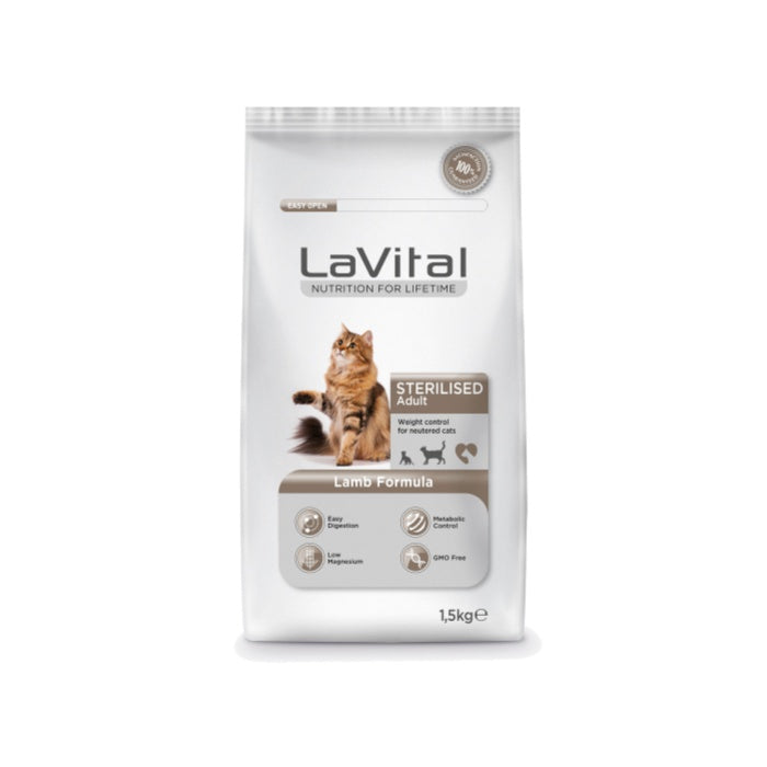 Lavital Sterilised Kuzulu 1.5 Kg Kısırlaştırılmış Kuru Kedi Maması