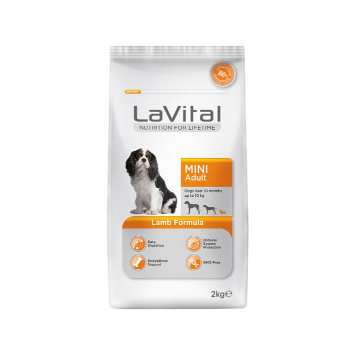 LaVital Küçük Irk Yetişkin Kuru Köpek Maması (Mini Adult) Kuzu Etli 1,5KG
