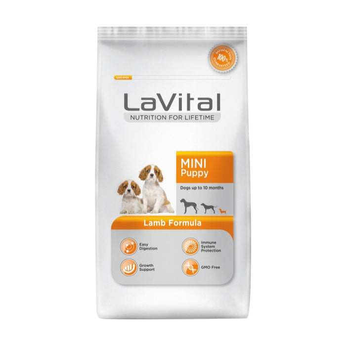 LaVital Küçük Irk Yavru Kuru Köpek Maması (Mini Puppy) Kuzu Etli 1,5KG