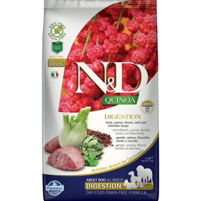 N&D Kinoa Digestion Kuzu Dog Köpek Maması 2.5 Kg
