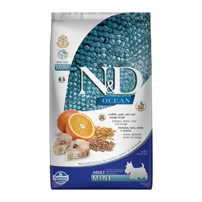 N&D Ocean Düşük Tahıllı Balıklı 2.5 Kg Mini Yetişkin Kuru Köpek Maması