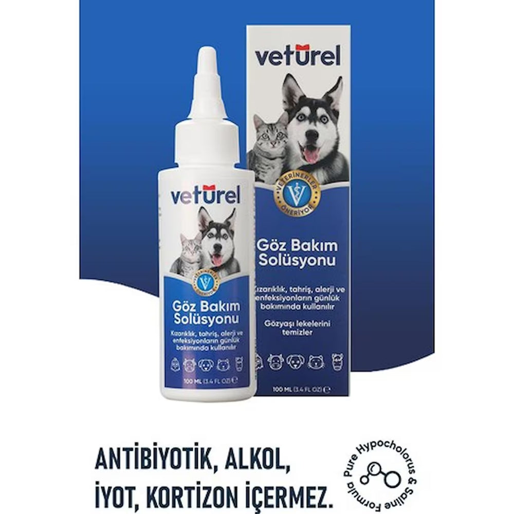Vetürel Göz Bakım Solüsyonu 100ml
