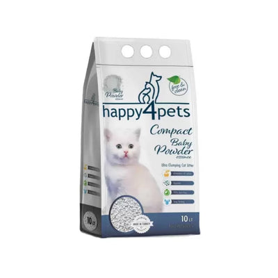 Happy4Pets Baby Powder 10L Bebek Pudralı Kedi Kumu