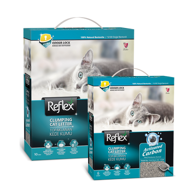 Reflex Active Carbon (Aktif Karbon) Topaklanan Kedi Kumu Turkuaz 10L