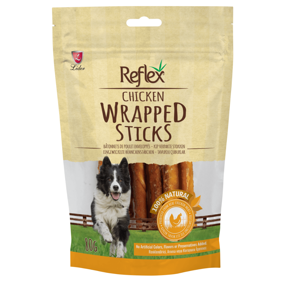Reflex Tavuk Parçalı Çubuk 80gr Köpek Ödül Maması