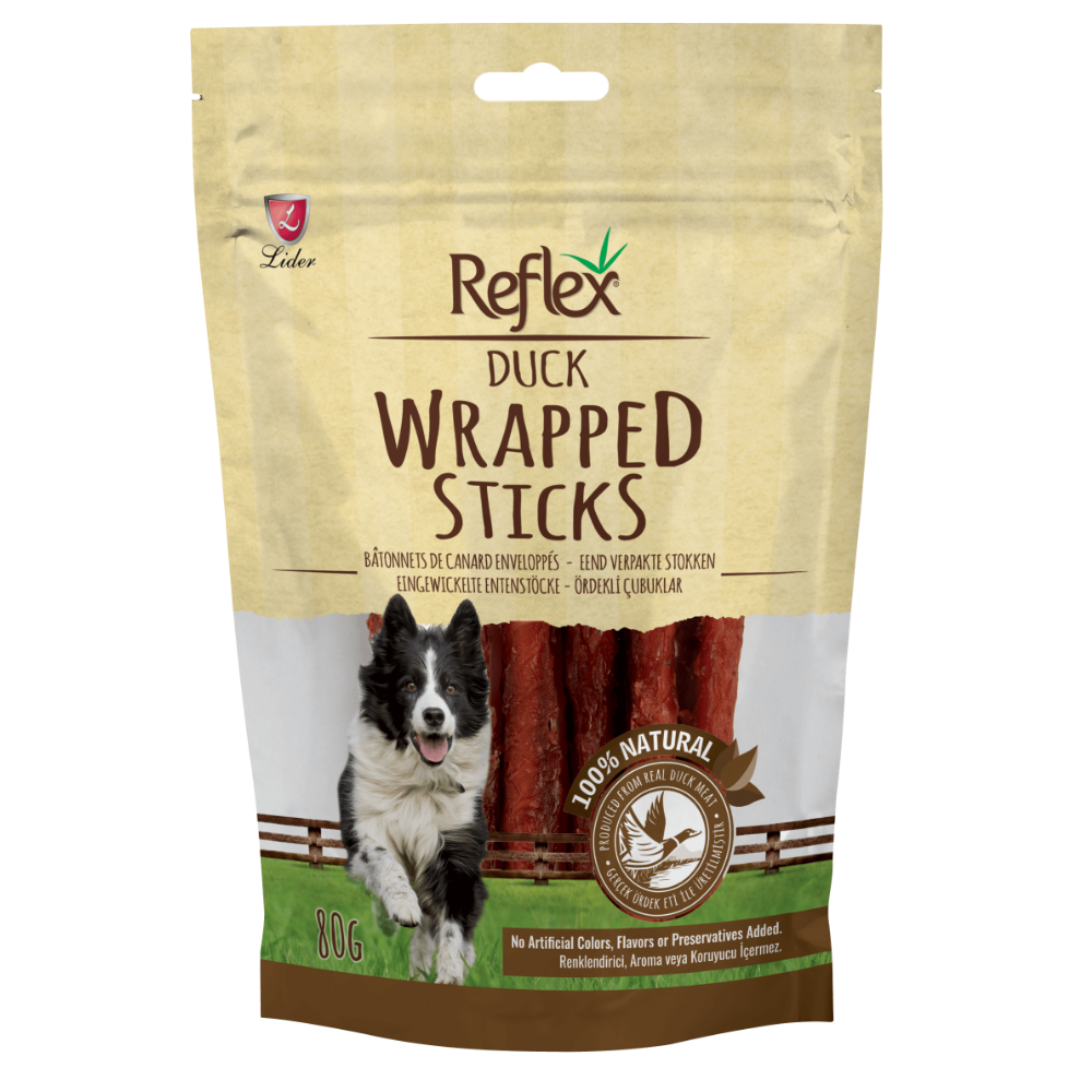 Reflex Ördek Parçalı Çubuk 80gr Köpek Ödül Maması
