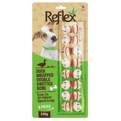 Reflex Ördek Etli Çift Düğüm Kemik 8'li 100gr.