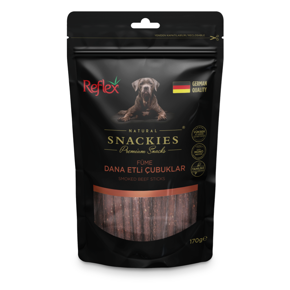 Reflex Snackies Füme Dana Etli Çubuk Yetişkin Köpek Ödülü 170gr