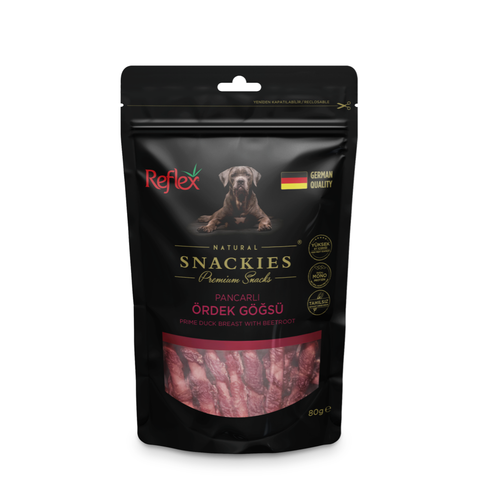 Reflex Snackies Pancarlı Ördek Göğüslü Köpek Ödülü 80gr