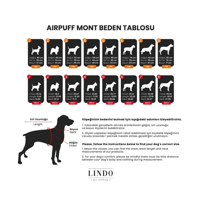 Lindo Air Puff Green Apple Köpek Montu Beden :3