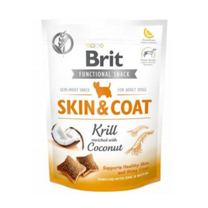 Brit Skin Coat Karides ve Hindistan Cevizli Köpek Ödül Maması 150gr