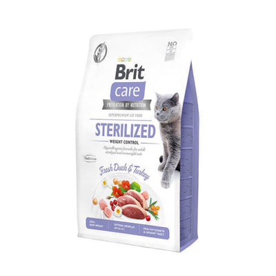 Brit Care Hypo-Allergenic Ördekli Tahılsız Kısırlaştırılmış Kedi Maması 7 Kg