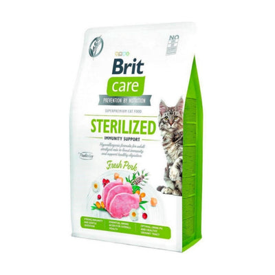 Brit Care Hipoalerjenik Bağışıklık Desteği için Domuzlu Tahılsız Kısırlaştırılmış Kedi Maması 7 Kg